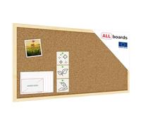 ALLboards Cork Noticeboard 80×40 cm in Natural Wooden Frame