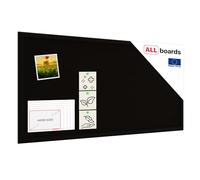 ALLboards Cork noticeboard with Black ALLboards Cork Surface, 80×40 cm, Wooden Frame Lacquered in Black