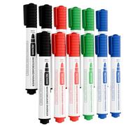 ALLboards Dry-wipe Whiteboard Marker Set - 4 Colours (12 pcs)
