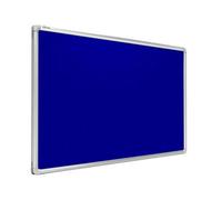 ALLboards Felt Blackboard with Aluminum Frame | Quick and Easy Assembly (180x100cm, Blue)