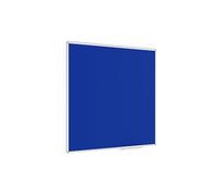 ALLboards Felt Noticeboard with Aluminium Frame 120x120cm, Textile Push pin Bulletin Board Blue
