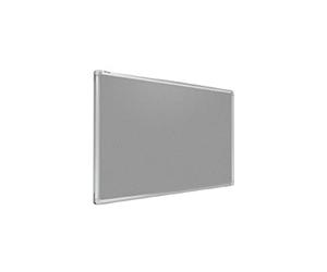 ALLboards Felt Noticeboard with Aluminium Frame 120x90cm, Textile Push pin Bulletin Board Grey