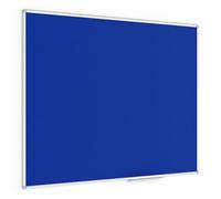 ALLboards Felt Noticeboard with Aluminium Frame 150x120cm, Textile Push pin Bulletin Board Blue