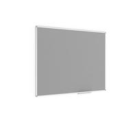 ALLboards Felt Noticeboard with Aluminium Frame 150x120cm, Textile Push pin Bulletin Board Gray