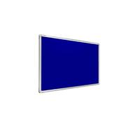 ALLboards Felt Noticeboard with Aluminium Frame 200x100cm, Textile Push pin Bulletin Board Blue
