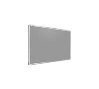 ALLboards Felt Noticeboard with Aluminium Frame 200x120cm, Textile Push pin Bulletin Board Grey