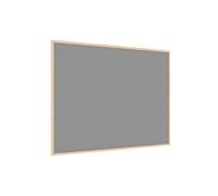 ALLboards Felt Noticeboard with Wooden Frame 120x190cm, Textile Push pin Bulletin Board Grey