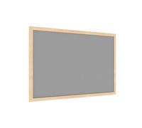 ALLboards Felt Noticeboard with Wooden Frame 60x40cm, Textile Push pin Bulletin Board Grey