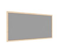ALLboards Felt Noticeboard with Wooden Frame 80x40cm, Textile Push pin Bulletin Board Grey