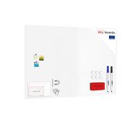 ALLboards Frameless SLIMboard Magnetic Whiteboard 180×120 cm + Free Accessories