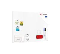 ALLboards Frameless SLIMboard Magnetic Whiteboard 90×60 cm + Free Accessories