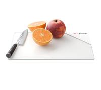 ALLboards Glass Chopping Board 30 × 20 cm - White Kitchen Board, Protective Panel, Glass Serving Tray Splashback Worktop Saver for Kitchen Hob Protection Hot Cover Heat Resistant