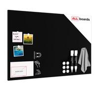 Magnetic Boards MetalBoard Chalkboard Chalk Black 90x60cm a Magnetic Metal Poster with an Imprint for All Types of Magnets, Wall Mounted Durable 3D Printed + a Set of Accessories Included