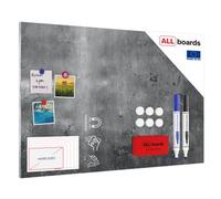 Allboards Magnetic Boards Metalboard Concrete Cement 90X60Cm A Magnetic Metal Poster With An Imprint For All Types Of Magnets