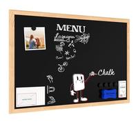ALLboards Whiteboard Dry Erase Magnetic Surface, Blue Wooden Frame 60×40 cm