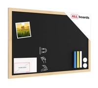 Allboards Magnetic Chalkboard With Wooden Frame 60X40Cm, Magnetic Chalkboard Chalk