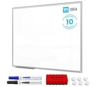ALLboards Magnetic Dry-Wipe Whiteboard 100x80 cm in Aluminium Frame + Accessory Set - TM IDEA® Flex Series