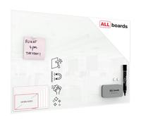 Allboards Magnetic Glass Board 60X40 Cm Classic White