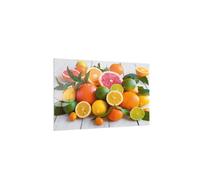 Allboards Magnetic Glass Board Citrus Lemon Orange Lime 60X40Cm Print Wall Decorative Wall Picture Dry-Erase Board