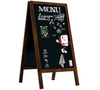 ALLboards Magnetic Waterproof Chalk A-Board/Pavement Sign 110x56 cm - Classic Brown