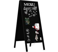 ALLboards Magnetic Waterproof Chalk A-Board/Pavement Sign 150x61 cm - Black Frame