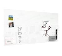 ALLboards Magnetic White Glass Board 120x60cm, Frameless, Glass Magnetic Whiteboard, Tempered Glass Writing Board