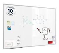 ALLboards Magnetic Whiteboard 150x100cm with Silver Aluminium Frame Premium EXPO, White Board Wipe Board Dry Erase Wall Mounted Office Board School Classroom Kids Board Noticeboard