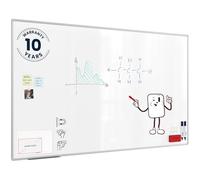 ALLboards Magnetic Whiteboard 200x120cm with Silver Aluminium Frame Premium EXPO, White Board Wipe Board Dry Erase Wall Mounted Office Board School Classroom Kids Board Noticeboard