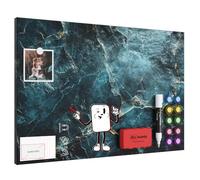 ALLboards METALboards Magnetic Board, Lapis Lazuli Stone 60×40 cm + Free Accessories Set