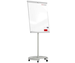 ALLboards Mobile Flipchart on Castors 100x70cm(1000x700mm), Adjustable Height, Magnetic Whiteboard Dry Wipe Surface