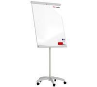 Allboards Mobile Flipchart Whiteboard Dry Erase Magnetic Surface 100X70 Cm