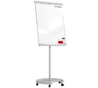 Allboards Mobile Flipchart Whiteboard Dry Erase Magnetic Surface 100X70Cm
