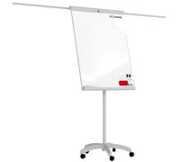 Allboards Mobile Flipchart With Side Arms 100X70Cm, Dry Erase Magnetic Surface 100X70 Cm
