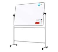 ALLboards Mobile Whiteboard: TM Idea Mobile Whiteboard - Double-Sided, Rotating, Magnetic, Dry-Wipe - 150x100 cm - Flex Series
