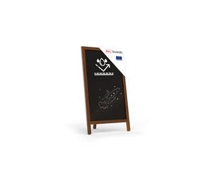 ALLboards Outdoor Chalkboard Waterproof Single-Sided A-Board 78x44 cm A Board Pavement Sign Blackboard Sign
