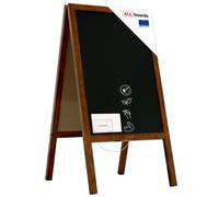 Allboards Pavement Chalkboard Black With Wooden Frame 118X61Cm