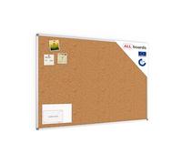 ALLboards Pinnwand mit Aluminiumrahmen 150x100cm, Korktafel Korkwand Pinnwand Kork