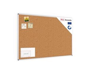 ALLboards Pinnwand mit Aluminiumrahmen 150x100cm, Korktafel Korkwand Pinnwand Kork
