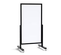 ALLboards VERT Vertical Board, Dry-Erase, Magnetic, Mobile, 137×78 cm, in a Black Wooden Frame