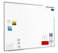 Allboards Vitreous Enamel Whiteboard Dry Erase Ceramic Surface Aluminium Frame 120X90 Cm P3