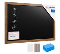 Allboards Waterproof Chalkboard With Varnished Wooden Frame 90X60Cm, Chalk Writing Board Outdoor, Indoor
