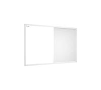 ALLboards Whiteboard and White Cork Combo Board in a White Wooden Frame 90x60cm