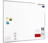 Allboards Whiteboard Dry Erase Ceramic Surface Aluminium Frame 150X120 Cm P3