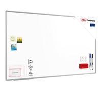 Allboards Whiteboard Dry Erase Ceramic Surface Aluminium Frame 170X100 Cm P3