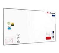 Allboards Whiteboard Dry Erase Ceramic Surface Aluminium Frame 180X100 Cm P3
