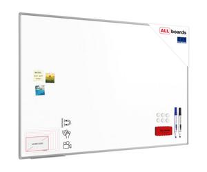 Allboards Whiteboard Dry Erase Ceramic Surface Aluminium Frame 180X120 Cm P3