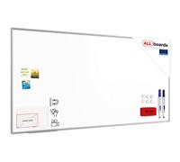 Allboards Whiteboard Dry Erase Ceramic Surface Aluminium Frame 200X100 Cm P3