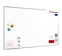 Allboards Whiteboard Dry Erase Ceramic Surface Aluminium Frame 200X120 Cm P3
