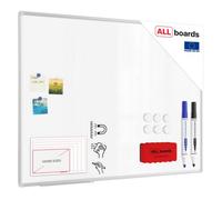 Allboards Whiteboard Dry Erase Magnetic Surface Aluminium Frame 120X90 Cm Premium Expo
