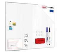 Allboards Whiteboard Dry Erase Magnetic Surface Aluminium Frame 150X120 Cm Premium Expo